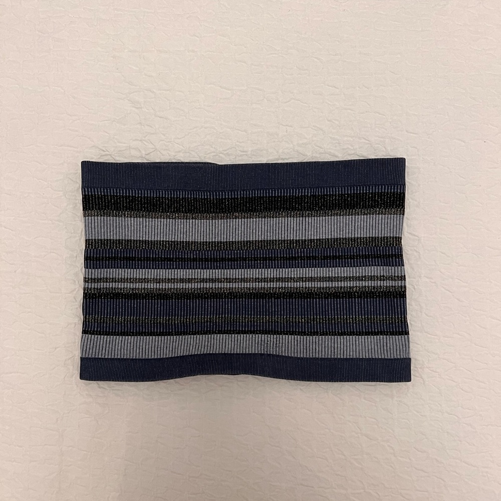 NikiBiki Blue Striped Tube Top – One Size